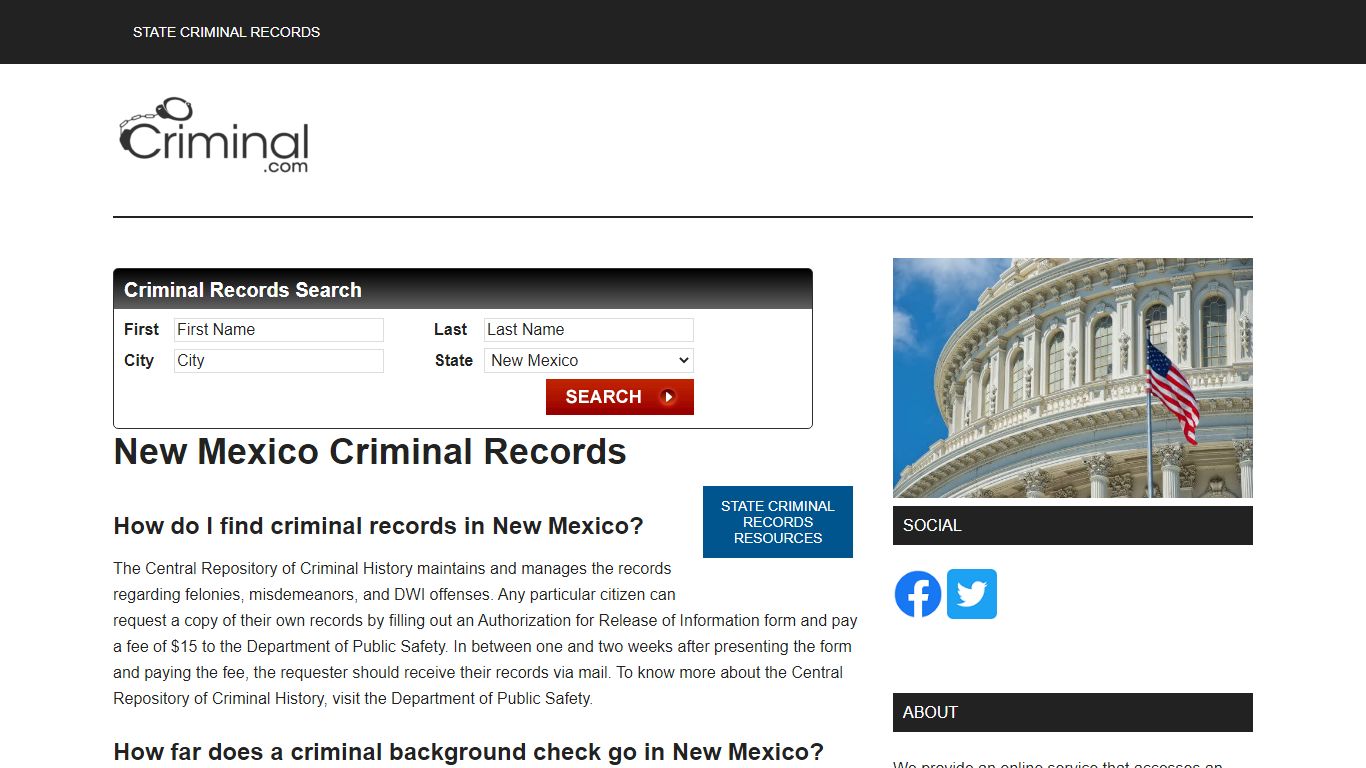New Mexico Criminal Records